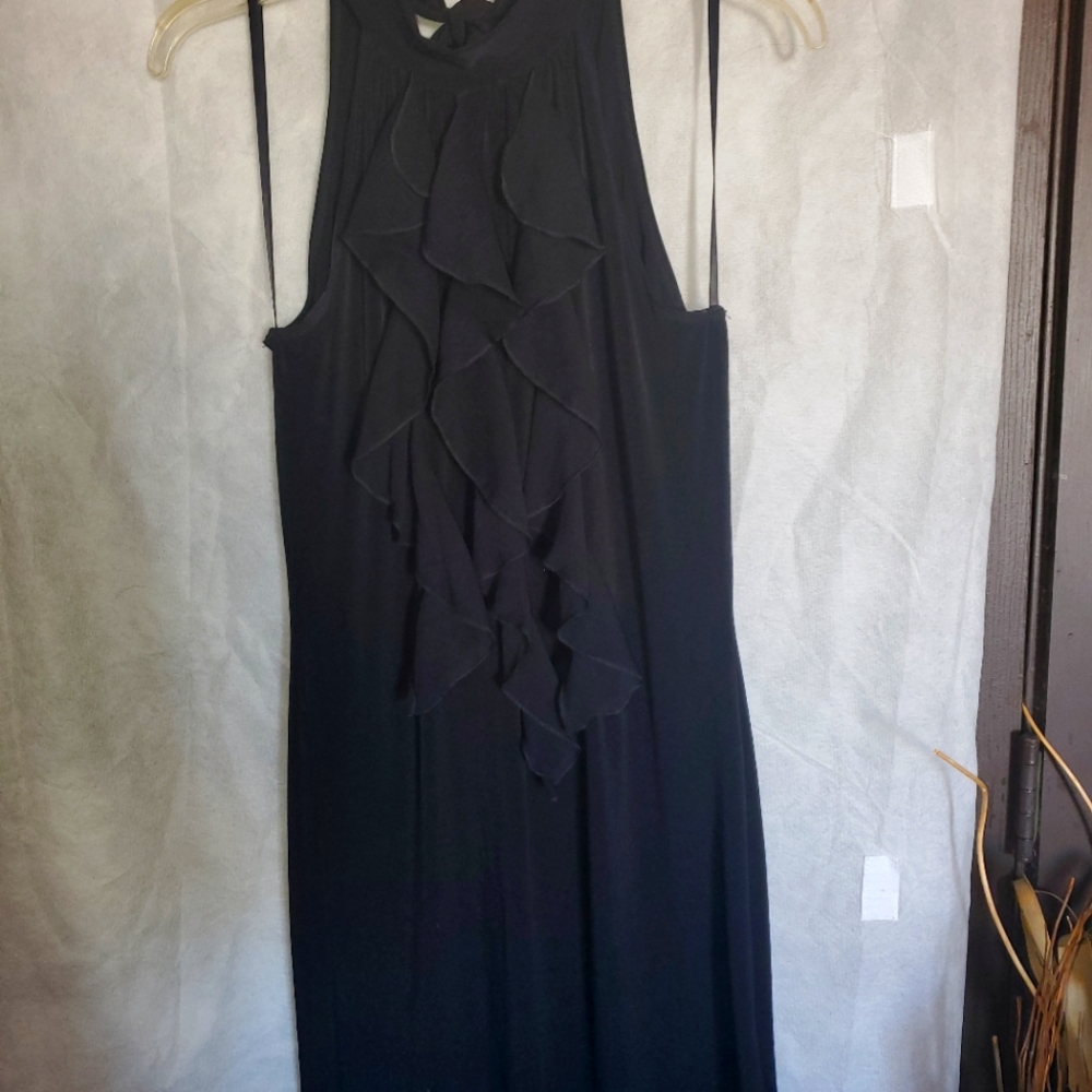 Black Mini Ruffle Dress